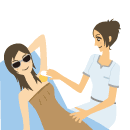 照射 フローイメージ